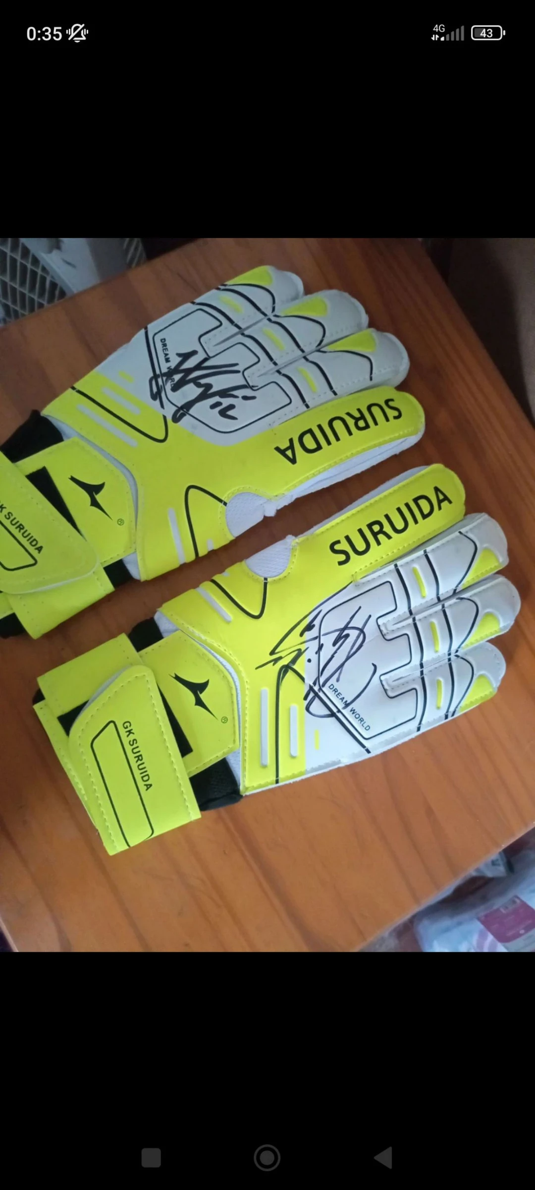 Luvas guarda redes Autografadas Sporting  – photo 2